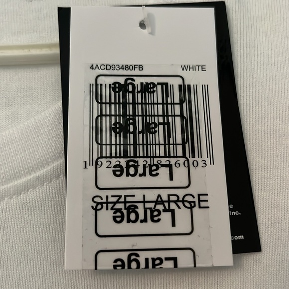 BRIGHT WHITE AC⚡️DC MEN’S LARGE LONG T~SHIRT🕶️🎒🧬🔮👿🌀🆕WT - Picture 5 of 5